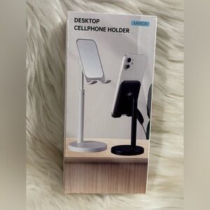 CELL PHONE & IPAD STAND WITH MIRROR | ADJUSTABLE VIEW ANGLE & HEIGHT